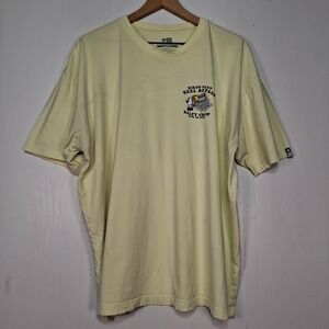 Salty Crew Birds Nest Reel Repair Graphic T-Shirt Mens 2XL Yellow Sink or Swim